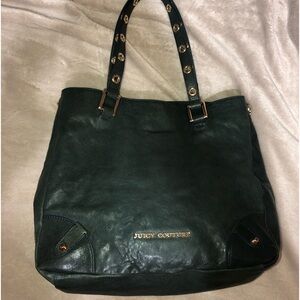 Y2K McBling Juicy Couture Bedford Real Leather Studded Hobo Shoulder Bag Purse